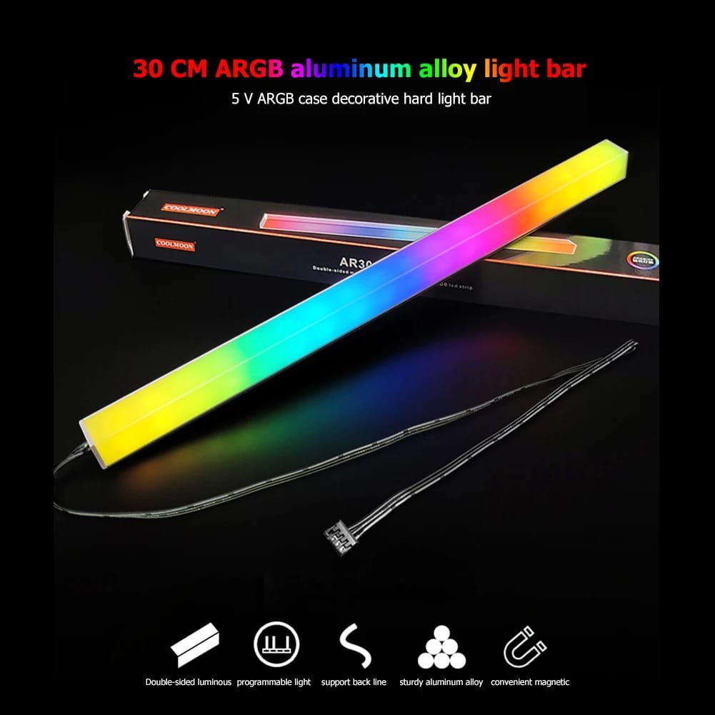 Tubos LED RGB Coolmoon de F300 para Gabinete PC